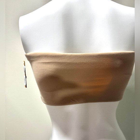 SKIMS Fits Everybody Bandeau Bra Top Nude Tan Strapless Size L Seamless NWT - Picture 6 of 10